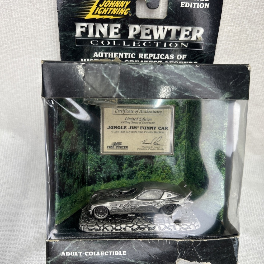 JUNGLE JIM FUNNY CAR 1999 JOHNNY LIGHTNING FINEPEWTER COLLECTION 1:64